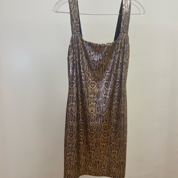 L'AGENCE Auden Sequin Snake Dress - Picture 3 of 8